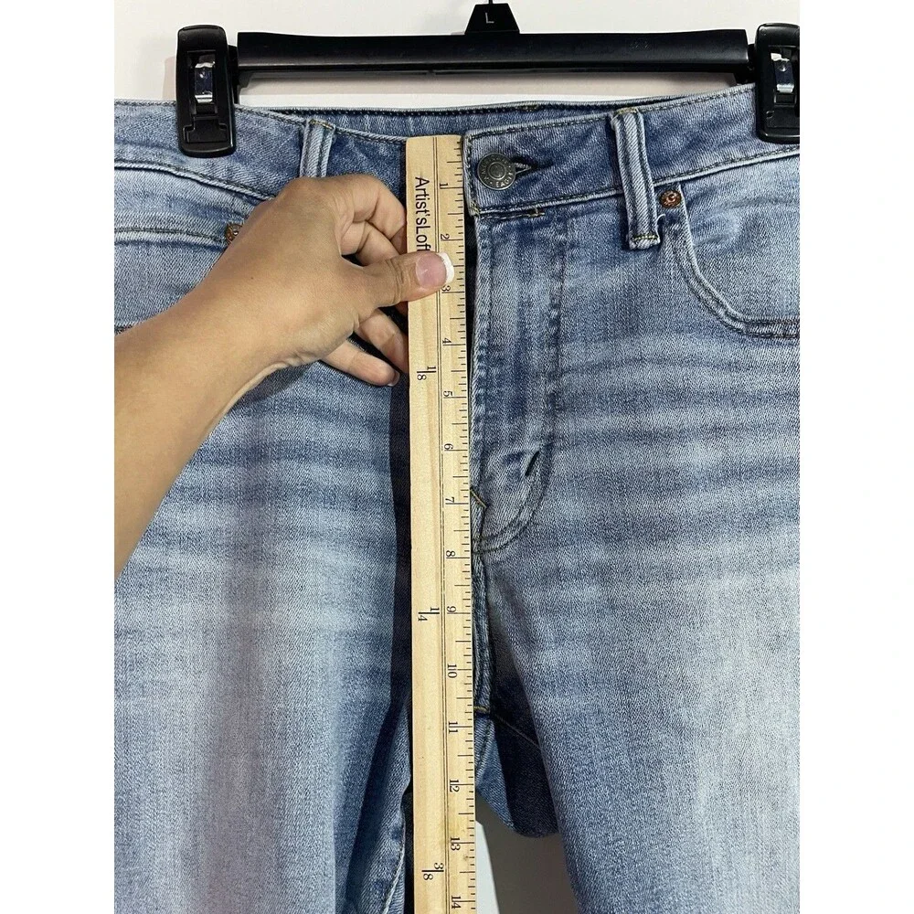 American Eagle Jeans Mens 33x30 Airflex+ Athletic Fit Tapered Leg Faded‎ Stretch